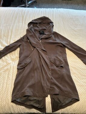Women's Hooded Trench Utility Coat
